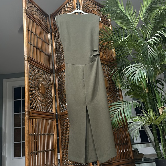 Zara Women’s light Army Green Ruched Side Maxi Dress Size xs brand new w tags - Picture 8 of 10